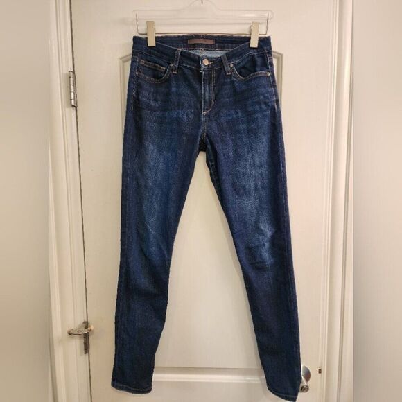 Joe's Jeans Icon Mid Rise Skinny Jeans size 28 Dark Blue Wash - Picture 7 of 9